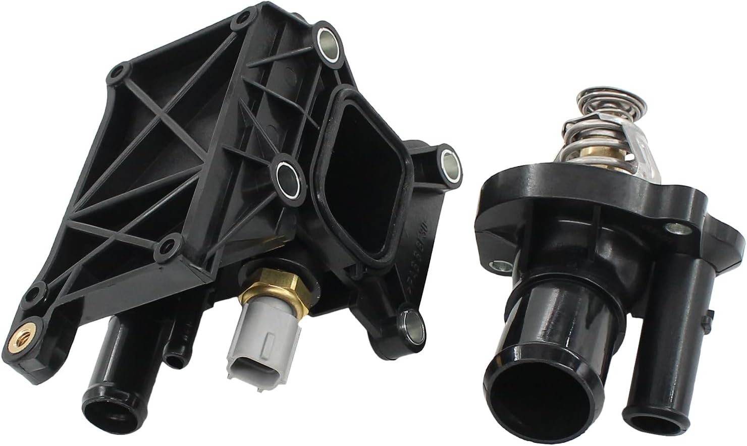 Thermostat Housing and Engine Coolant Water Outlet w/Sensor Set for Mazda 3 2007-2013 5 2012-2014 6 2009-2013 CX-7 2010-2012