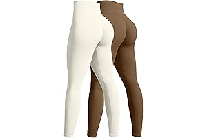 OQQ Women's 2 Piece Neutral Leggings: Perfect for Cozy & Stylish Yoga Sessions