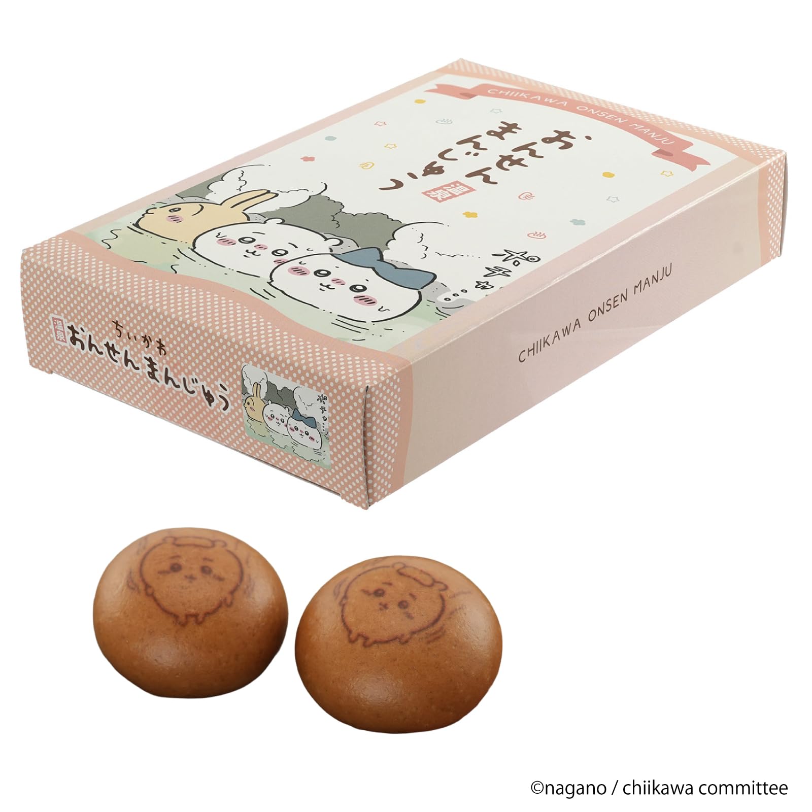 Amazon.co.jp: Nagatoya Chiikawa Hot Spring Manju 6 Pieces : Food