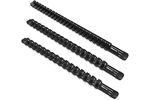 Olsa Tools 3-Piece Socket Organizer Set - Professional-Grade Socket Holder and Rail...