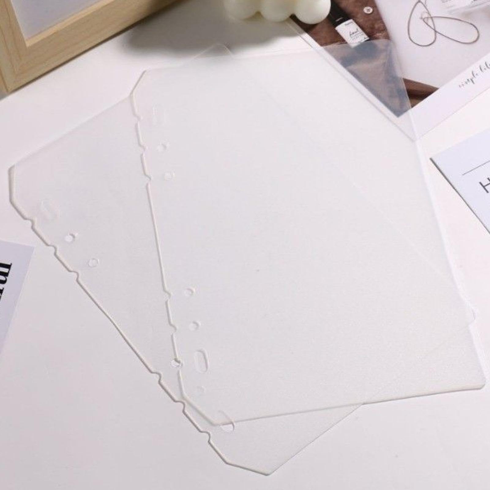 Morbido Raccoglitore di Card Quaderno con Pagine Integrate per Conservare | Album per Collezione di Adesivi Per Ricevute, Biglietti, Progetti Creativi, Scrapbooking, Creazione Etichette,