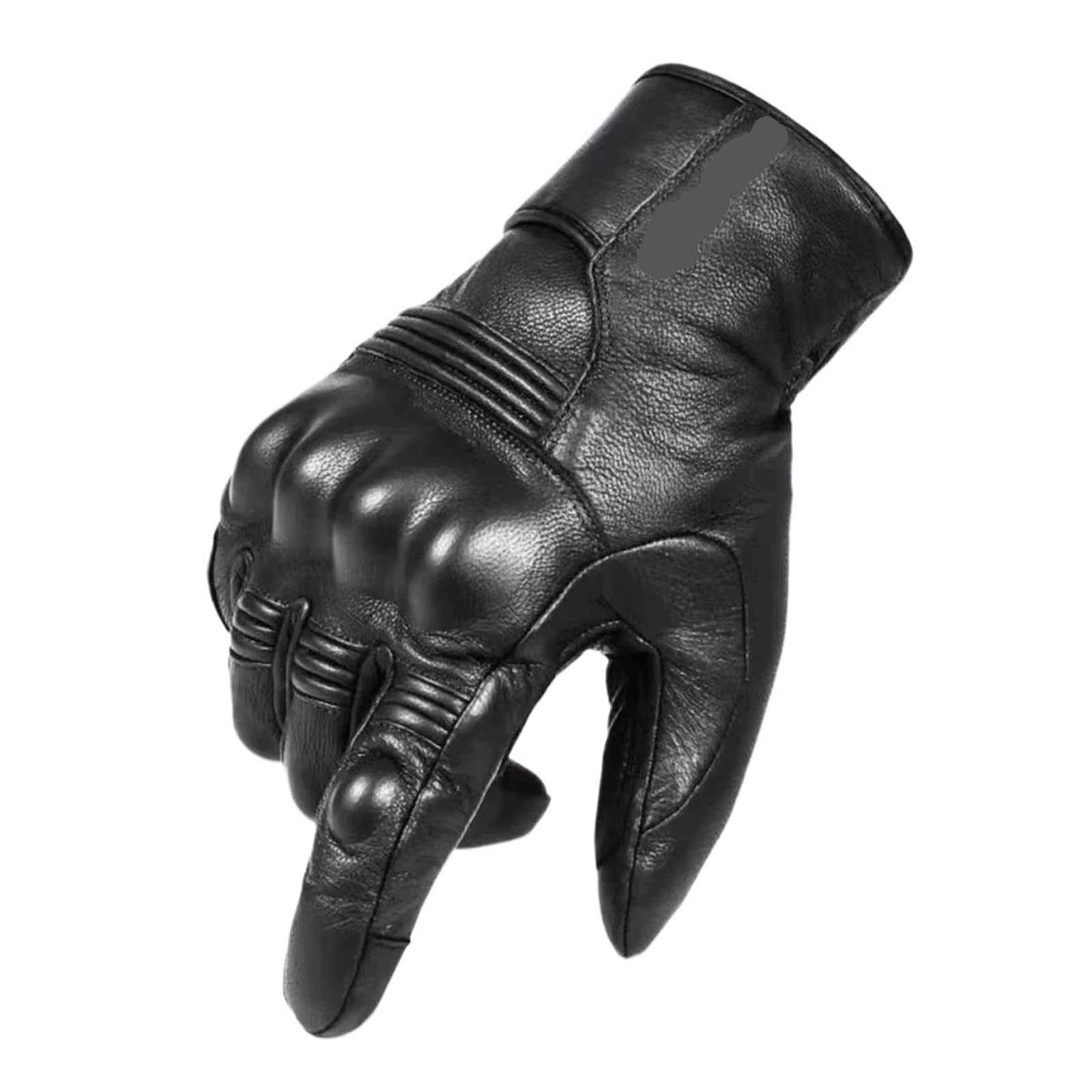 Generico Compatibile con guanti da moto invernali in pelle da uomo, guanti touchscreen antivento caldi e impermeabili