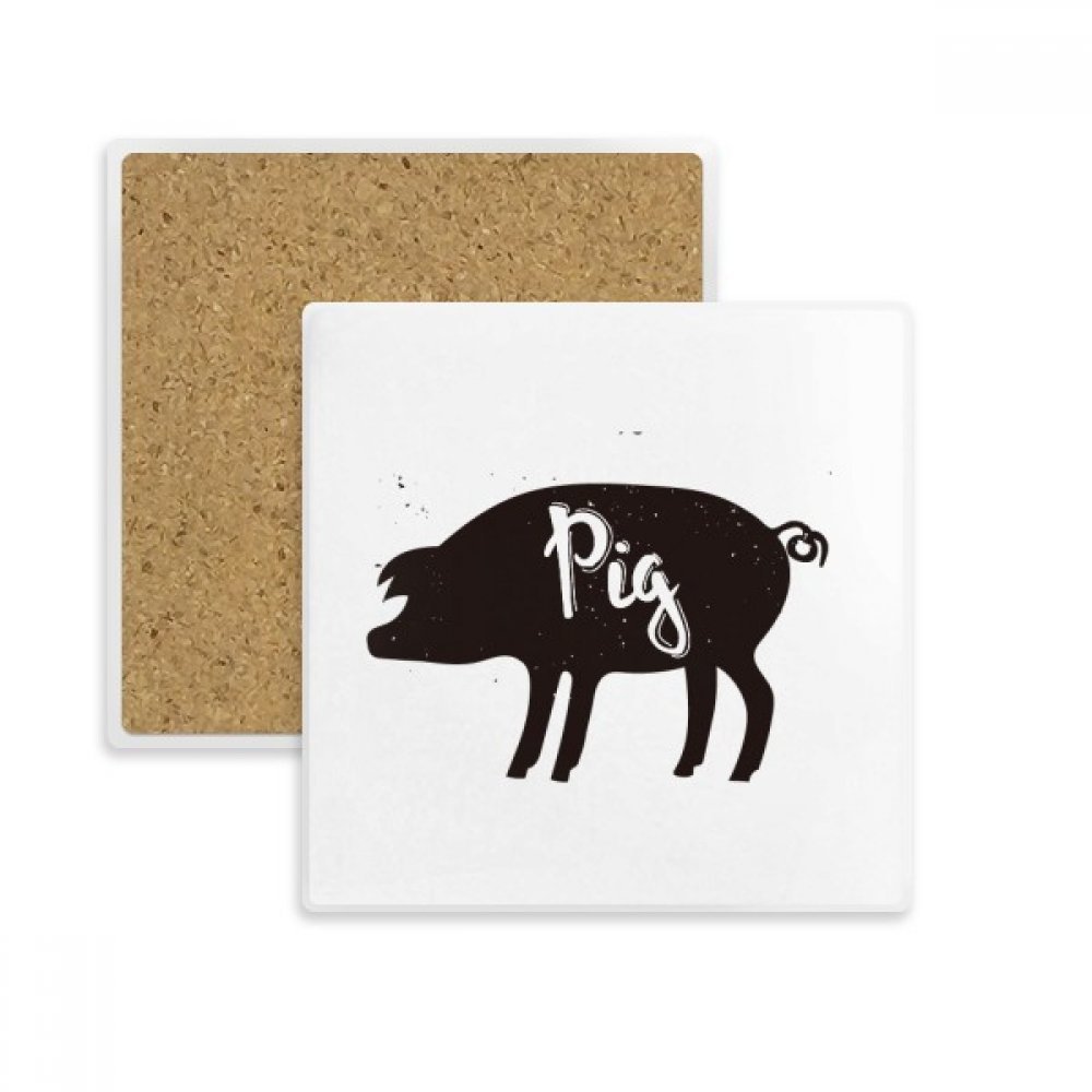 Dessous de verre cochon pour vos pauses café, un support de mug idéal pour le salon
