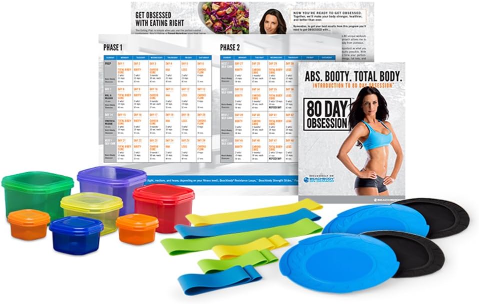 Beachbody 80 Day Obsession Workout Accessory Bundle, Includes Resistance Bands