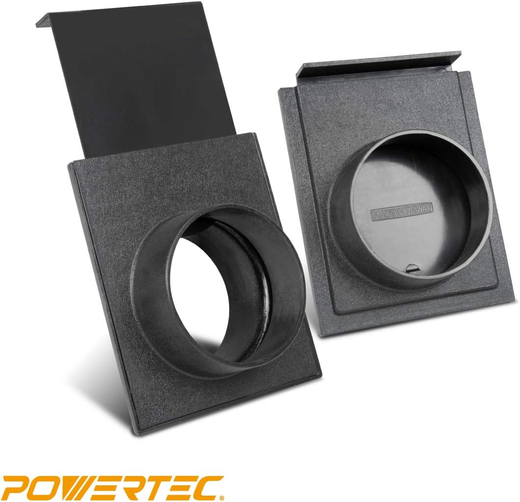 POWERTEC 4" PVC Dust Collection Hose and Blast Gate Bundle for Dust Collectors and Shop Vacuums