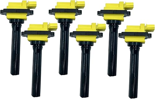 Bobina de encendido de alta calidad H1267A-Y UF237 33410-77E20 UF547 Juego de 6 compatibles con Chevrolet Tracker Suzuki Aerio Esteem Grand Vitara