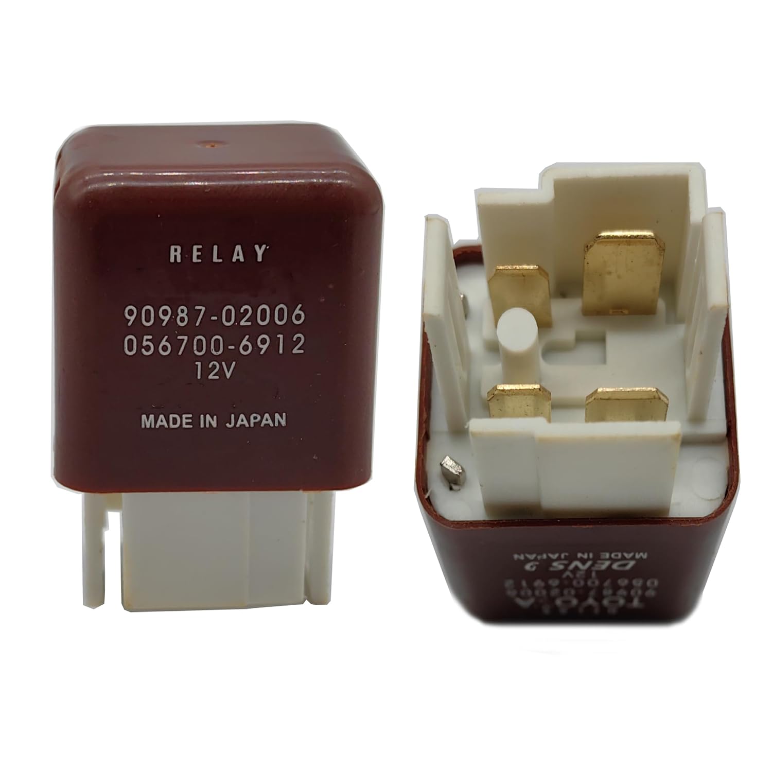 Headlight Relay 90987-02006, 056700-6912 for 90987-02011, Denso 056700-9070 Tundra Emission Highlander Headlamp Defogger Ignition Switch 4 Pins 12V 40A
