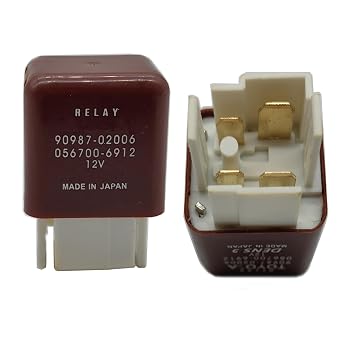 Headlight Relay 90987-02006, 056700-6912 for 90987-02011, Denso 056700-9070 Tundra Emission Highlander Headlamp Defogger Ignition Switch 4 Pins 12V 40A