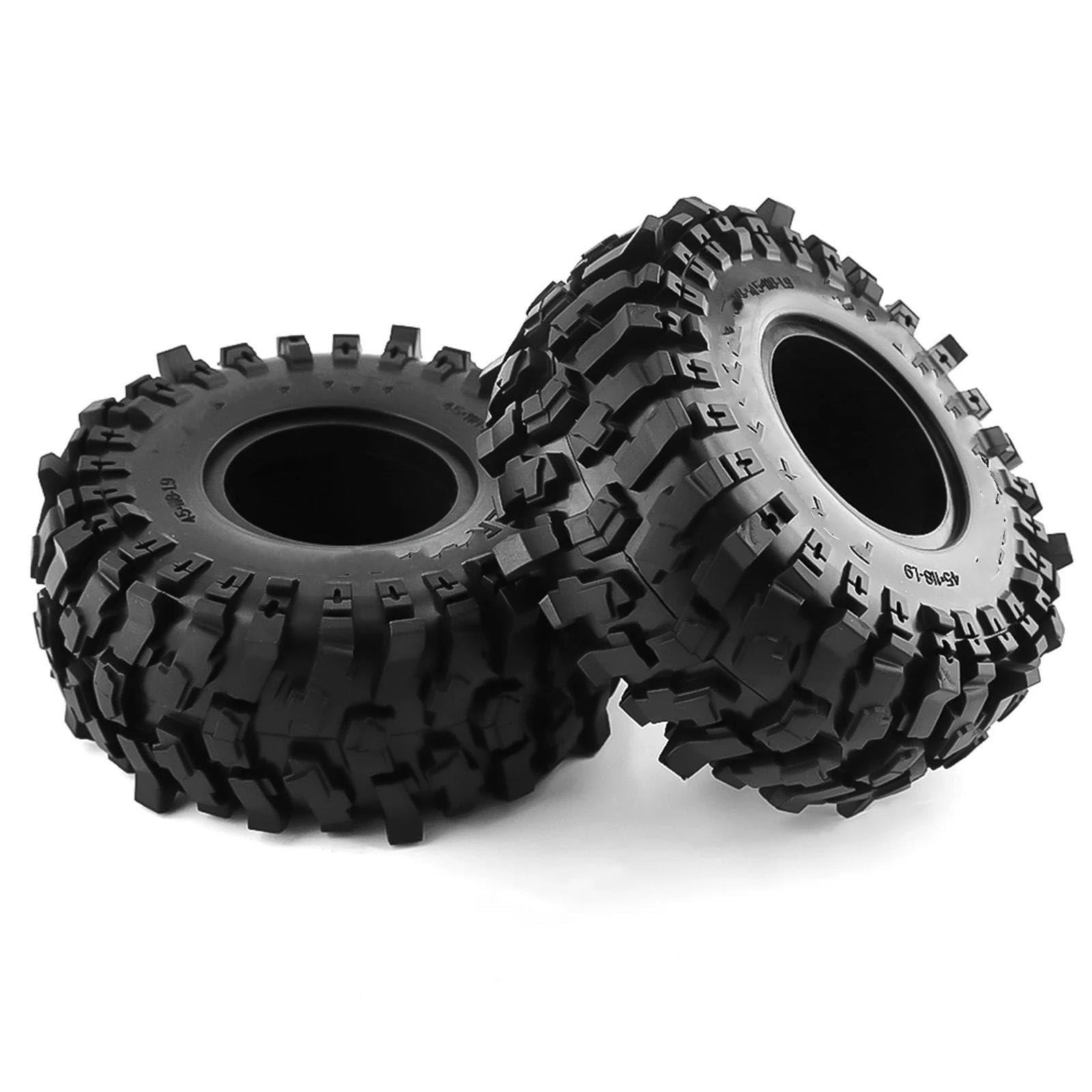 RC Ruote Gomma Compatibile Con Trax4 Per Axial Scx10 Per Wraith Scx10 Per Yikong Per Rgt Per Wrangler 1/10 RC Crawler Pneumatici Per Auto In Gomma Da 1,9 Pollici