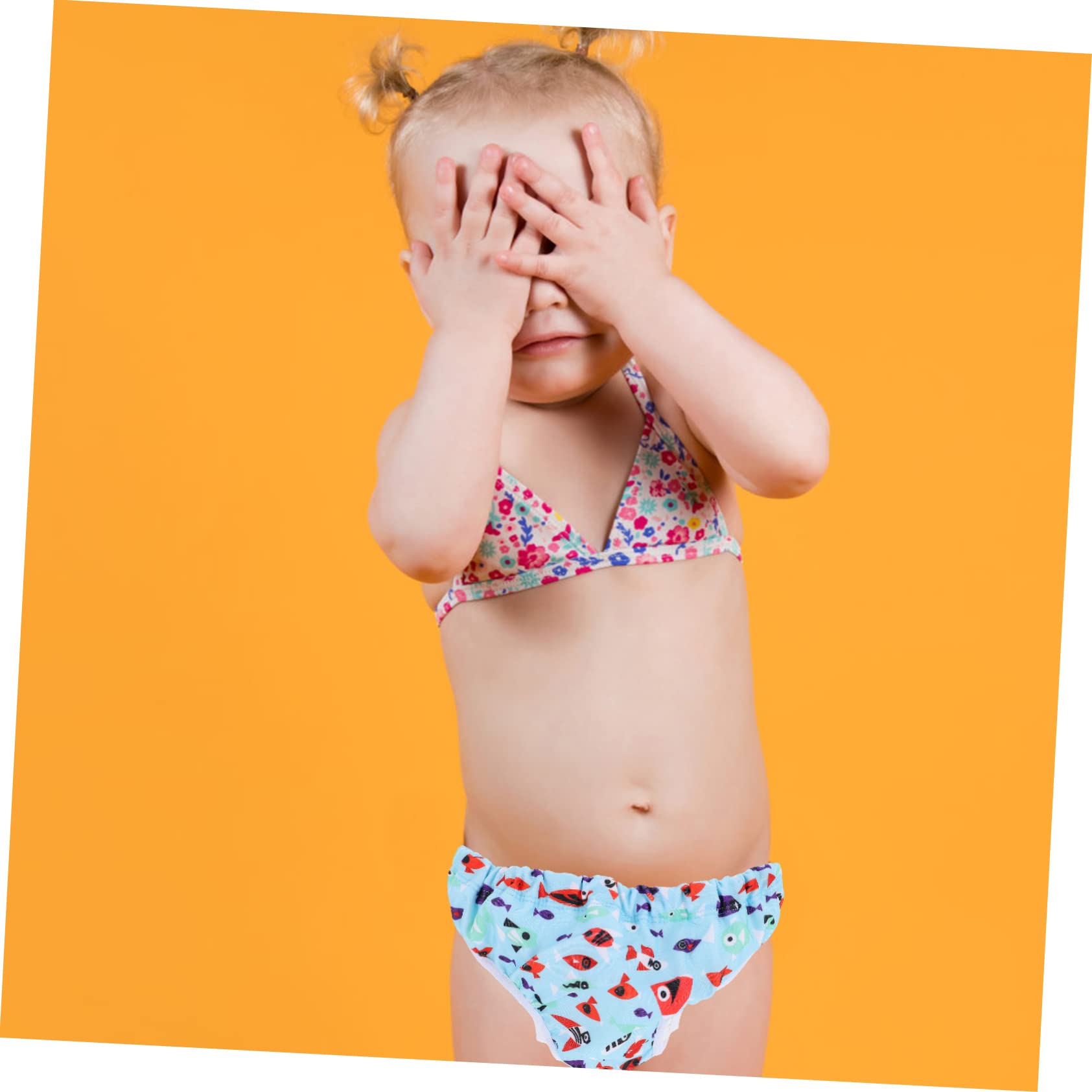 Abaodam 3piezas Pañal Bañador Reutilizable Para Bebés y Lavable Protección Para Piscina y Playa Diseño Cartoon