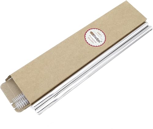 Miniatura 7 de Juego de pajitas supergrandes de 12 pulgadas, extra largas, 1/2 pulgada, extra anchas, reutilizables, 304, de acero inoxidable 18/8 de grado