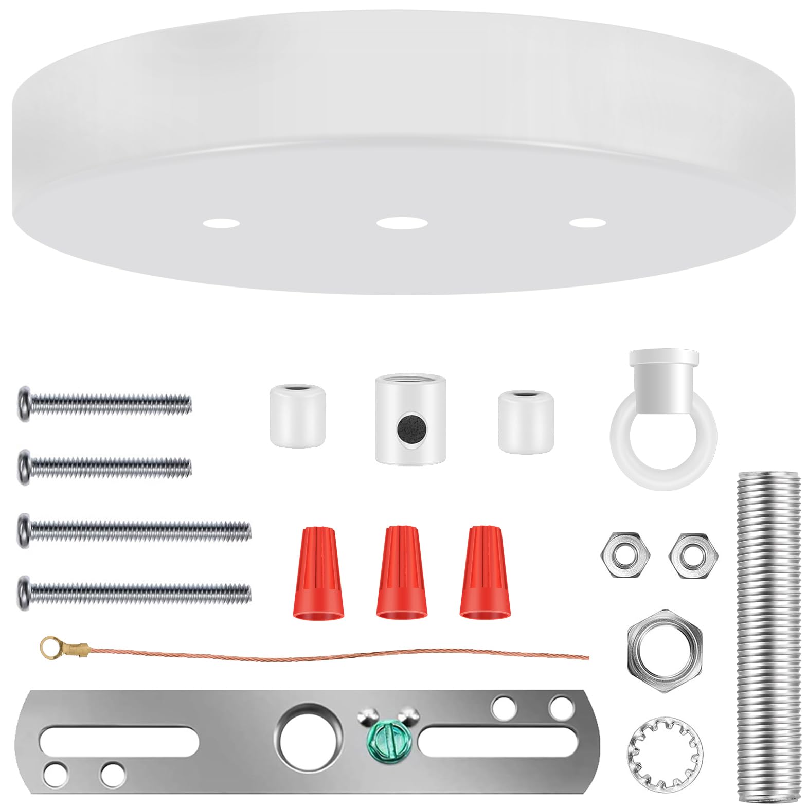 MAYOMAJO Deckenbaldachin-Set – Robuste Halterung Für Kronleuchter & Pendellampen