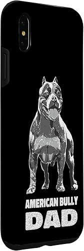 Miniatura 3 de iPhone XS Max Pitbull Dad American Bully Dad Regalos para mascotas Pitbull Dog Owners Case
