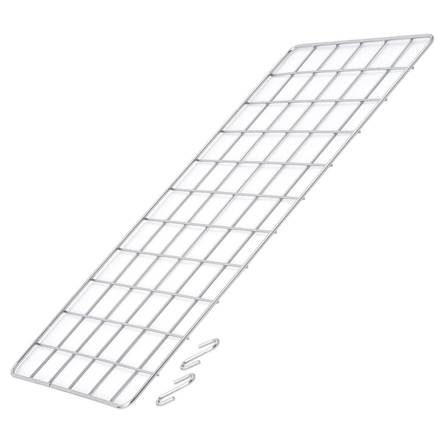 白メッシュパネル×8枚 90cm×90cm 網 ワイヤーネット フック64個付