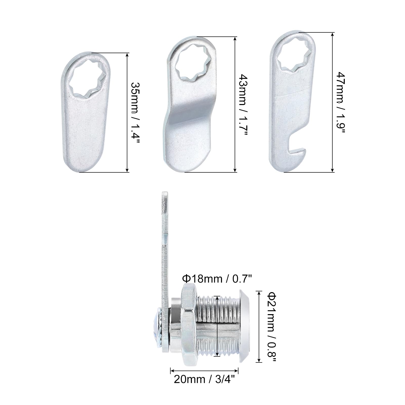 PATIKIL 3/4" Cabinet Cam Locks - Image 2
