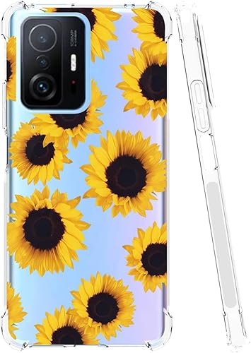 Miniatura 2 de Funda para Mi 11T 5GMi 11T Pro 5G 21081111RG Linda Caso, Transparente Flexible Bumper TPU Funda de Silicona Suave de Goma para Xiaomi Mi 11T 5G