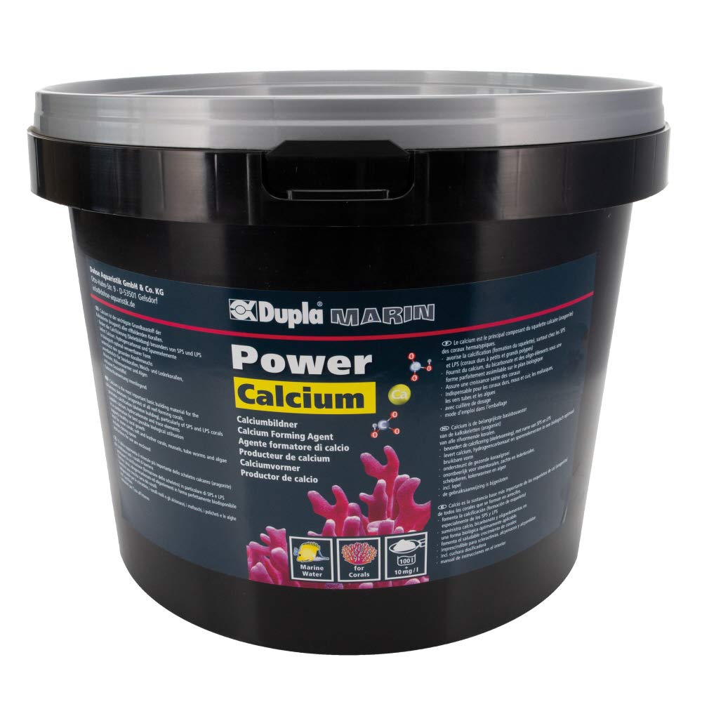 DUPLA Power Calcium I 10 kg I Zur Unterstützung für den gesunden Korallenwuchs I Inklusive Dosierlöffel