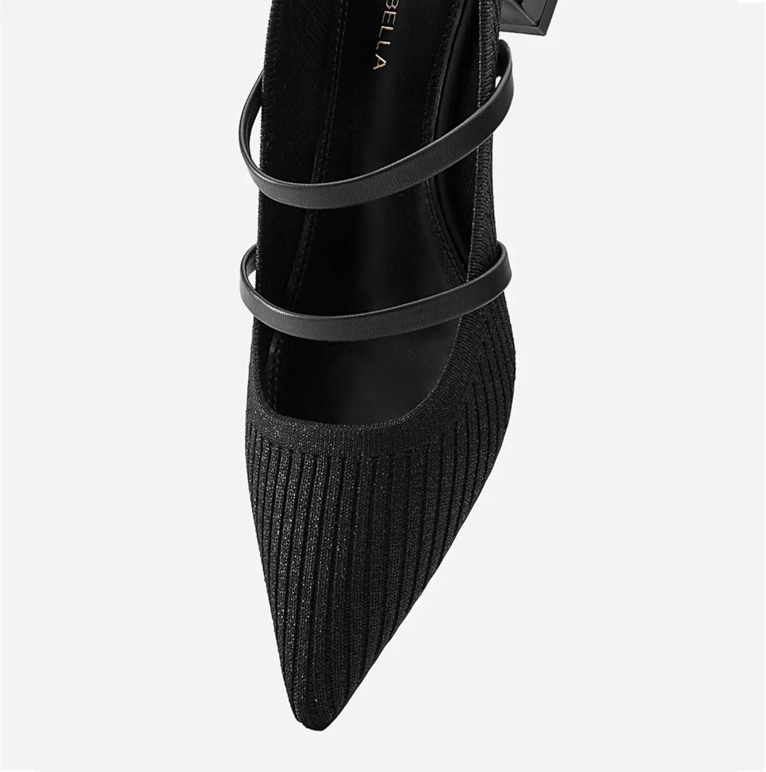 NEWBELLA Women's Pointed Toe Mules - Chunky Heel Slide Sandals for Women, Comfortable Commute Shoes, Open Back Summer Slippers, Casual Dressy Loafers - Image 2