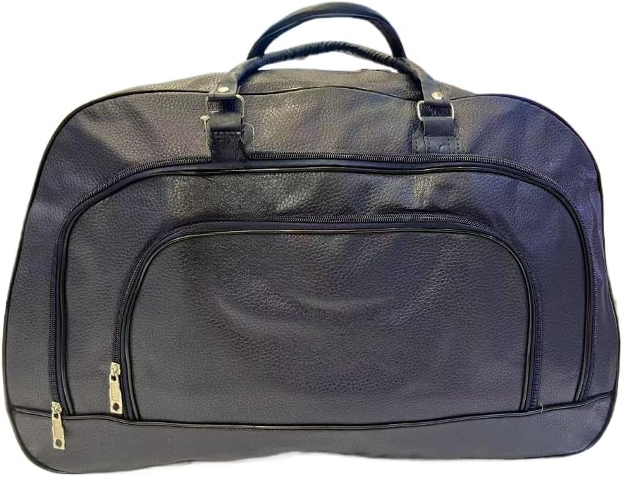 Mala Bolsa De Mão Extra Grande De Viagem Couro Ecológico (Azul Escuro)