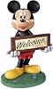 The Bradford Exchange Disney Mickey Mouse Solar Lit Welcome Sign with Built-in Light-Sensing Solar Panel
