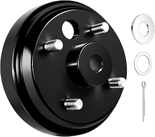 Golf Cart Brake Drum (24 Spline) - Compatible with EZGO TXT 1982-Up Electric & 1982-1993 2-Cycle Gas Models, Replaces OEM# 19186G1P, Durable Replacement Part
