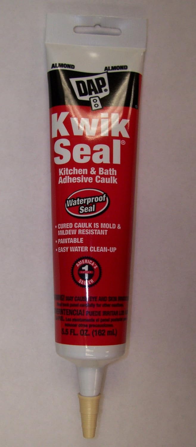 WallEc(TM) DAP 18013 Kwik Seal 5.5oz Almond Kitchen & Bath
