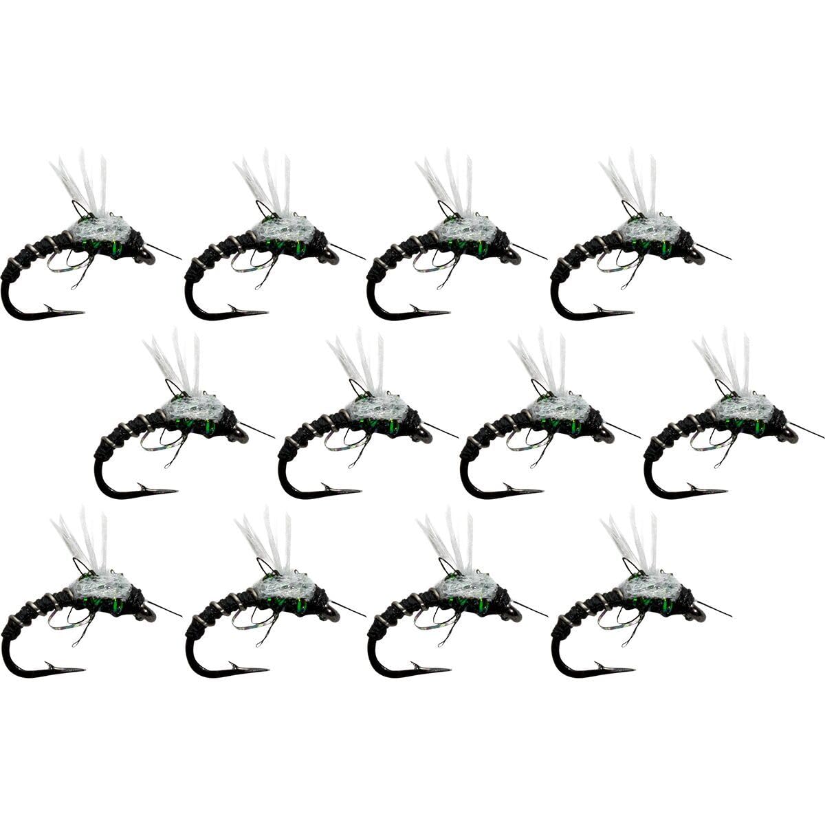 Montana Fly Company Duane's Butt Crack Midge - 12-Pack, Black, #22