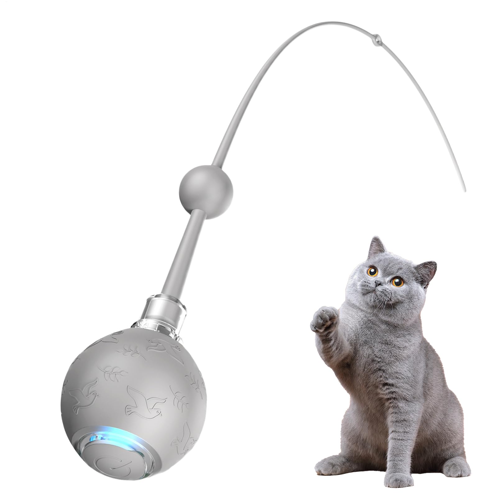 Jouet électrique boule pour chats contre l'ennui et le manque d'exercice en appartement