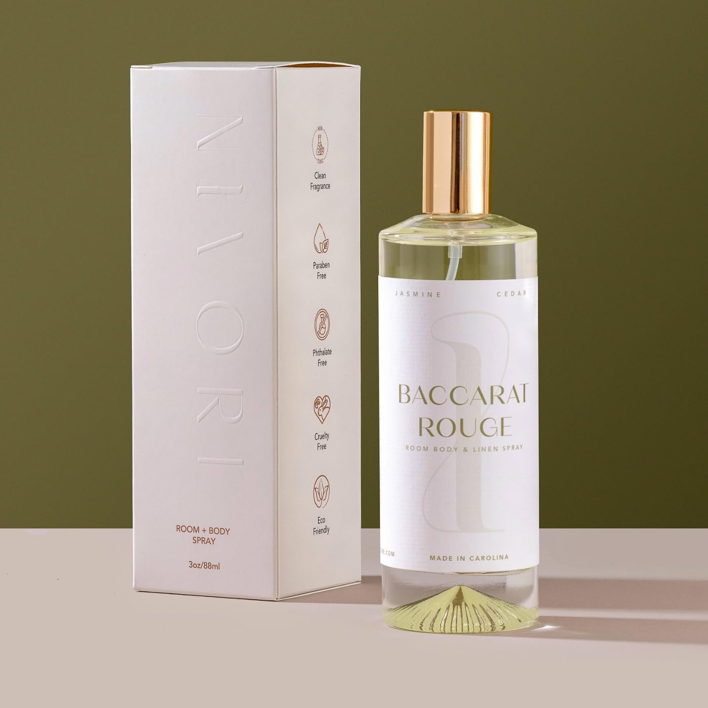 Baccarat Rogue Room + Body Spray, Amberwood, Cedar Jasmine Scent, Travel Size, 540 Dupe