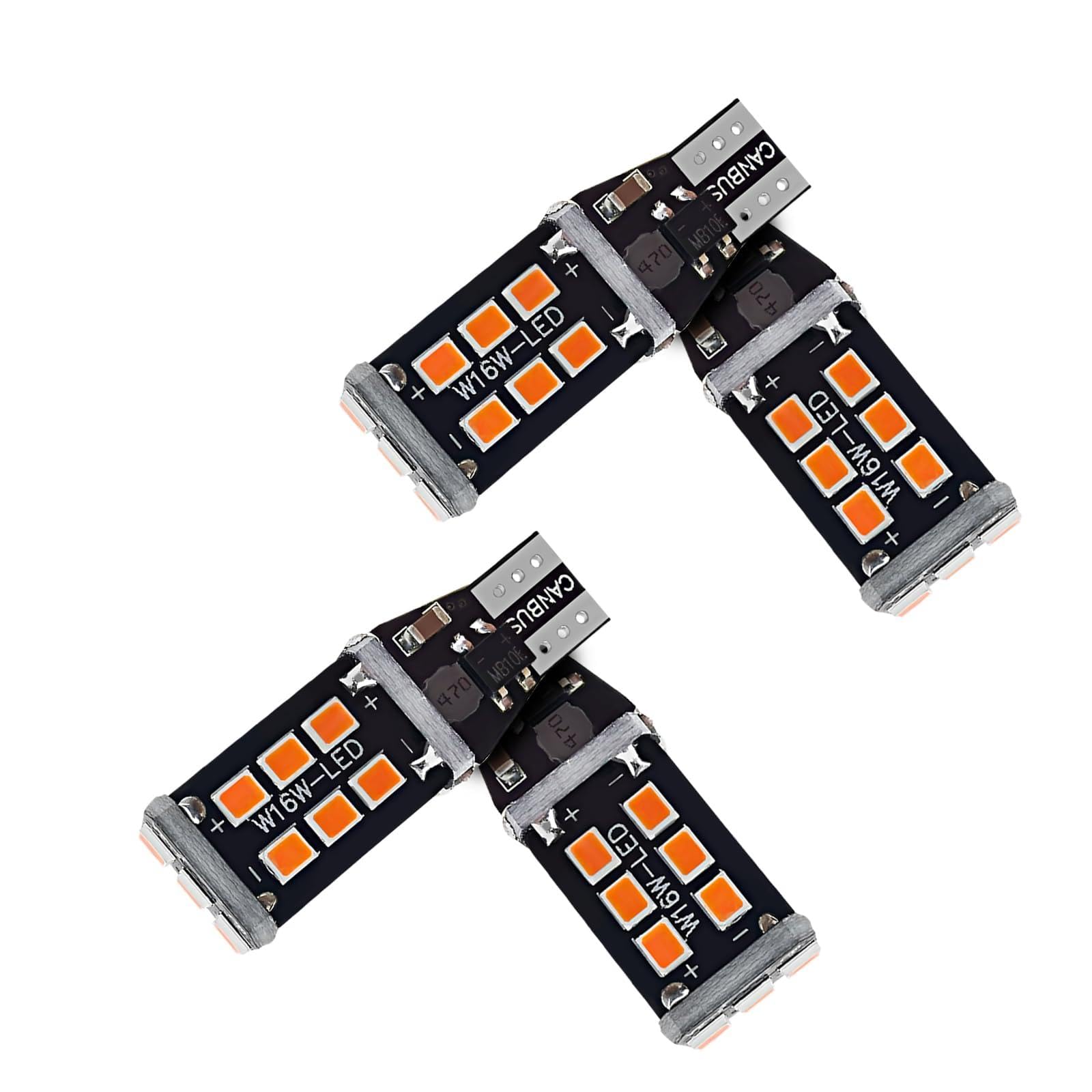 4PCS Car 912 921 LED Bulbs, 6500K High-brightness Non-glaring T15 LED Bulbs, Waterproof Vehicle Replacement for Reverse Brake Tail Lights, Universal for Most Vehicles (Red)