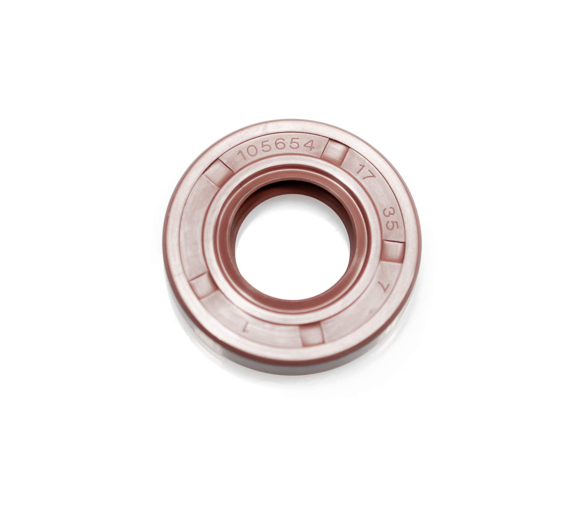 EAI 17mm X 30mm X 7mm FPM/Viton Double Lip Oil Seal With Spring - Shaft Seal For Automotive & Industrial Use - View #3