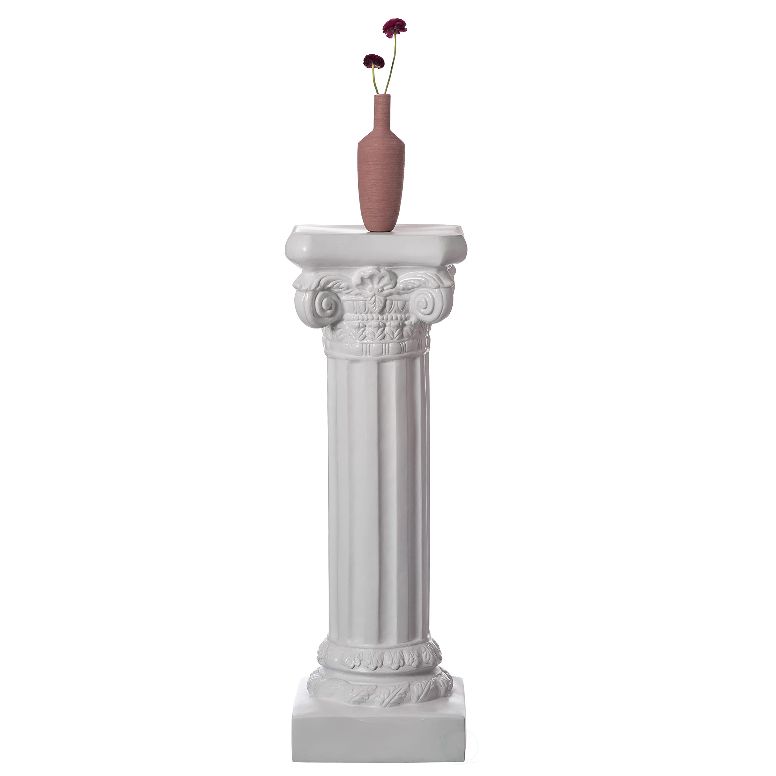 Amazon.com: Decorative Fiberglass White Plinth Roman Style Column