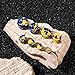 Stuppendux 2PCS Stone Flared Ear Tunnels Expander Plugs Stretcher Kit Gauge Stylish Body Piercing Plugs for Fashionable Individuals 5/8
