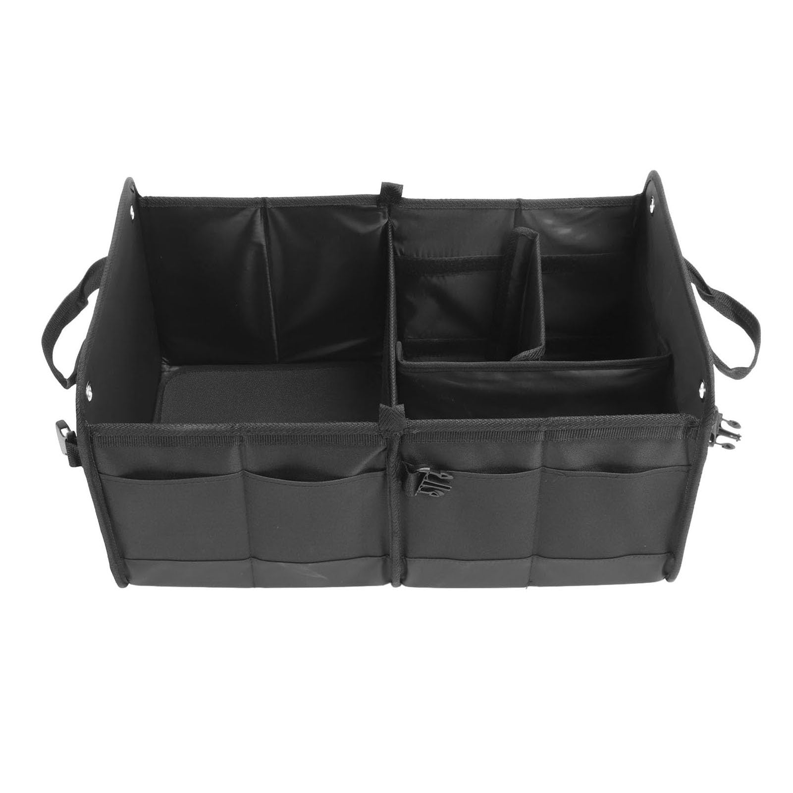 Organizzatore Pieghevole per Bagagliaio per Auto, Scatola di Immagazzinaggio Pieghevole Multifunzionale per SUV e Berlina, Tessuto Oxford 1680D, 1 unità
