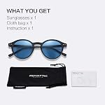 ZENOTTIC Small Round Sunglasses for Men Women Vintage Retro Polarized Circle Sun Glasses UV400 Protection