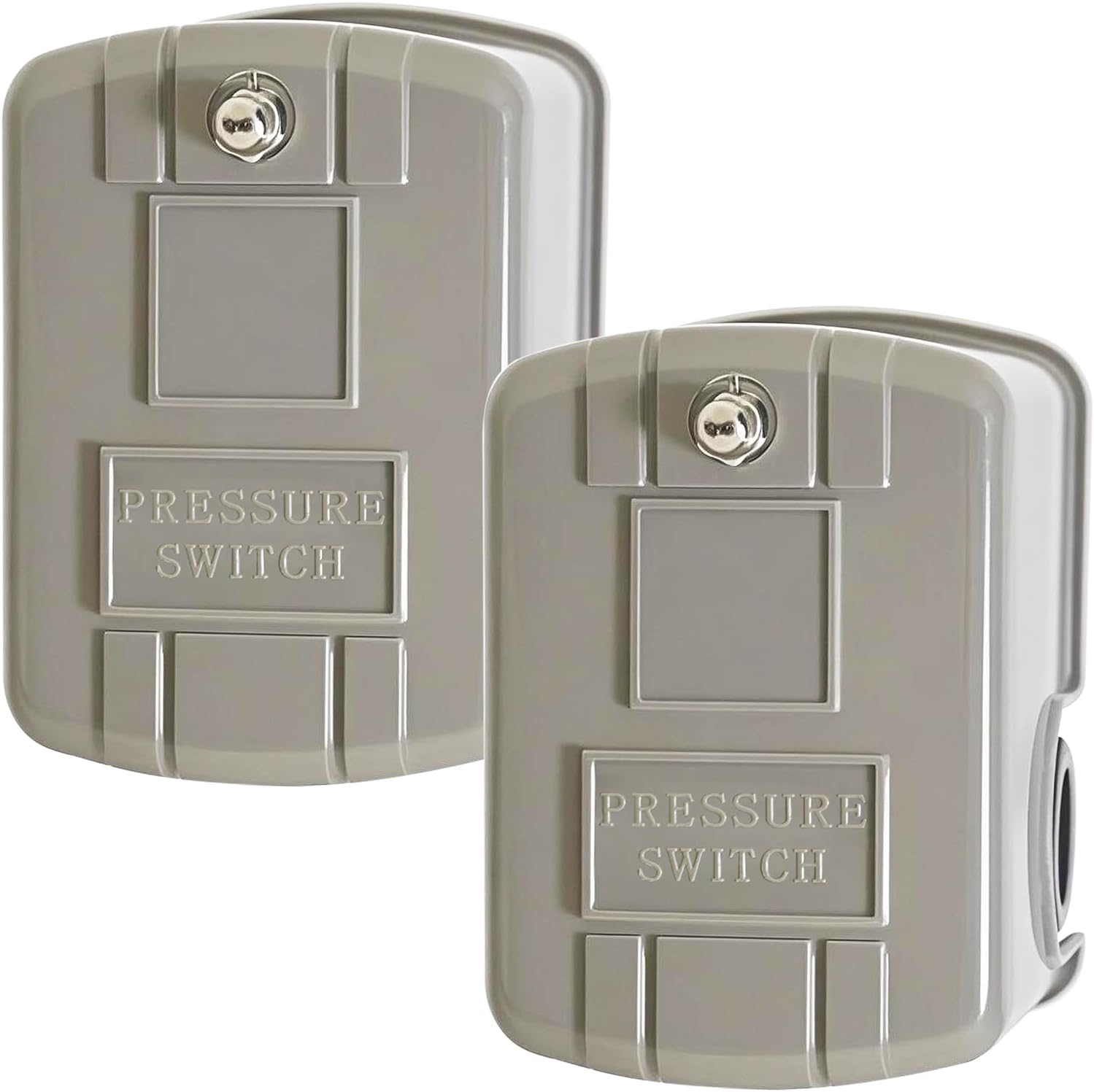 Well Pump Pressure Switch 40-60 PSI, Adjustable Differential, 1/4" NPT, Compatible with Square D 9013FSG2/Pumptrol, Low Pressure Cut-Off, Automatic Water Pump Switch - 2 Pcs