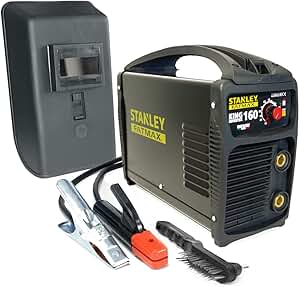 Estación de soldadura inverter STANLEY FATMAX KING 160 PRO 100% Duty cycle MMA Electrodos Acero Inoxidable Fundición Básicos 1.6 a 4 mm