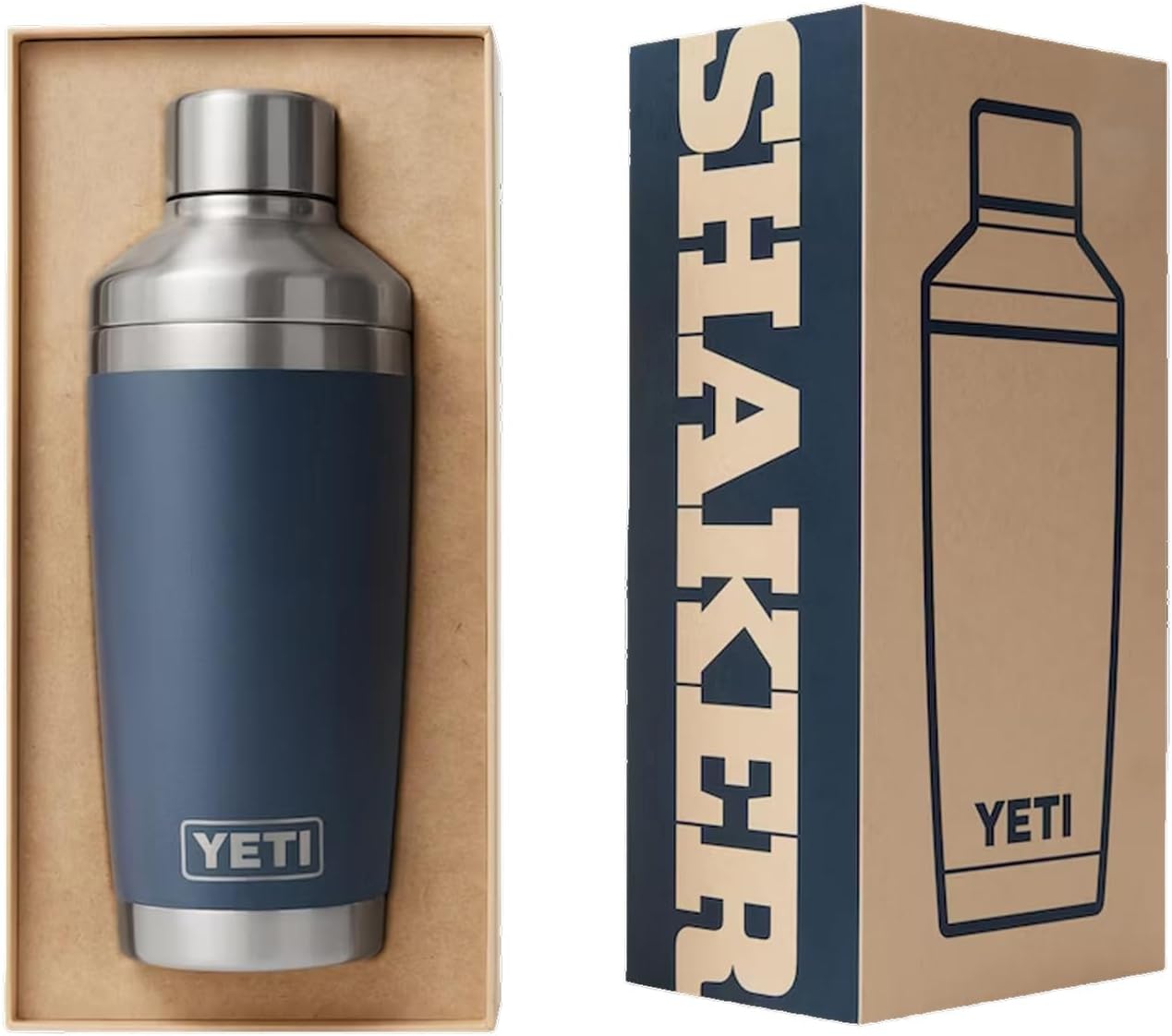 YETI Rambler 20 oz Cocktail Shaker, Stainless Steel, Vacuum Insulated, Wild Vine Red
