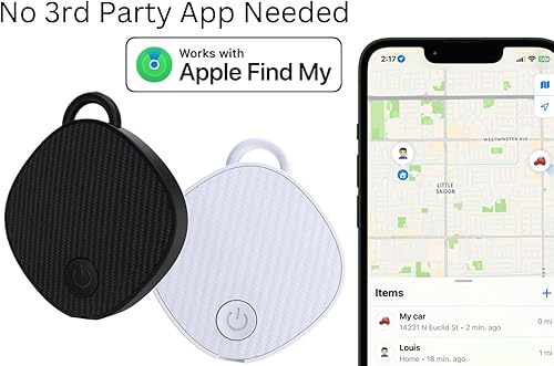 Miniatura 6 de Dispositivo de seguimiento GPS de rango ilimitado localizador de artículos para automóvil, bolso, mascota, llave, funciona con Apple Findmy No se