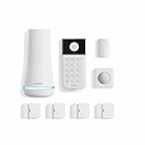 8 Piece Wireless Home Security System - Optional 24/7 Professional Monitoring - No Contract - Compatible with Alexa and Google Assistant , White