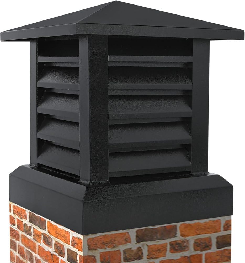 Capuchon de cheminée carré en aluminium pour toit
