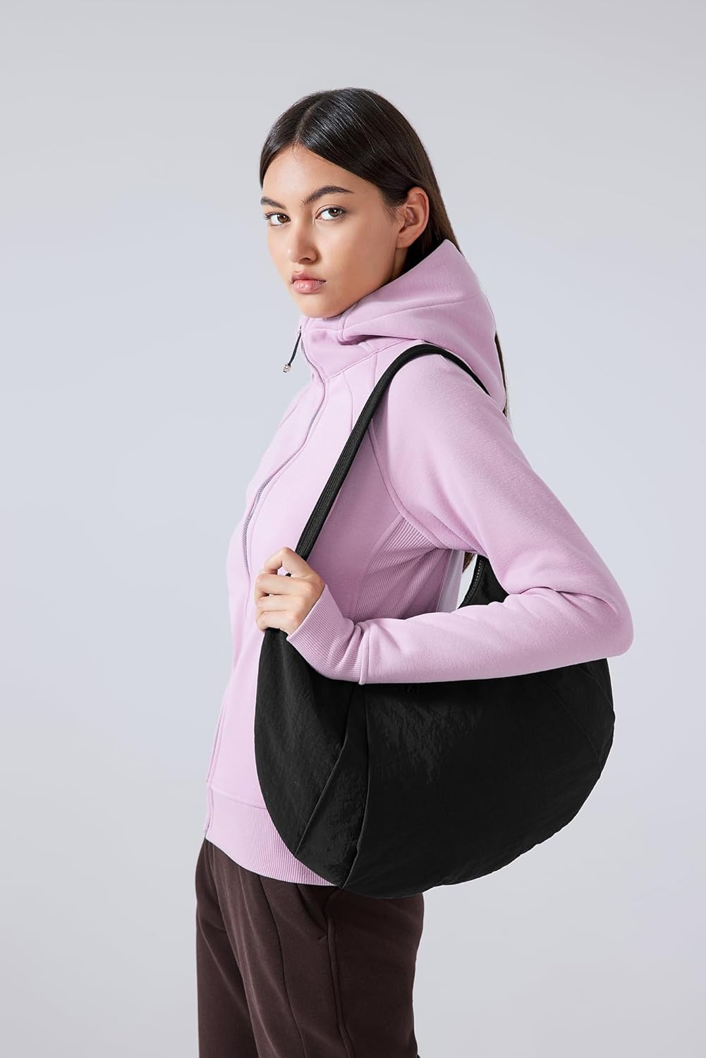 altiland Water Repellent Casual Shoulder Loop Bag for Women with Zipper, Gym Work Dance Yoga Bag for Sport, Travel