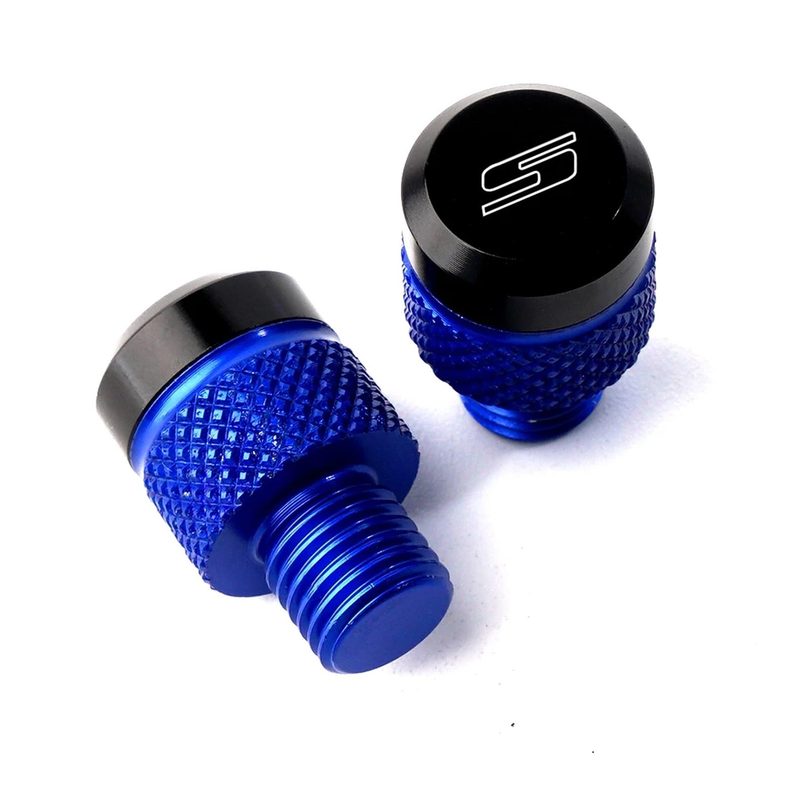 Compatibile con GSXS 750 GSX-S 750 GSX S750 GSXS 1000 GSXS125 150 950 CNC Moto Specchietto retrovisore Foro Tappo Vite Bulloni Tappi di copertura(Blue)