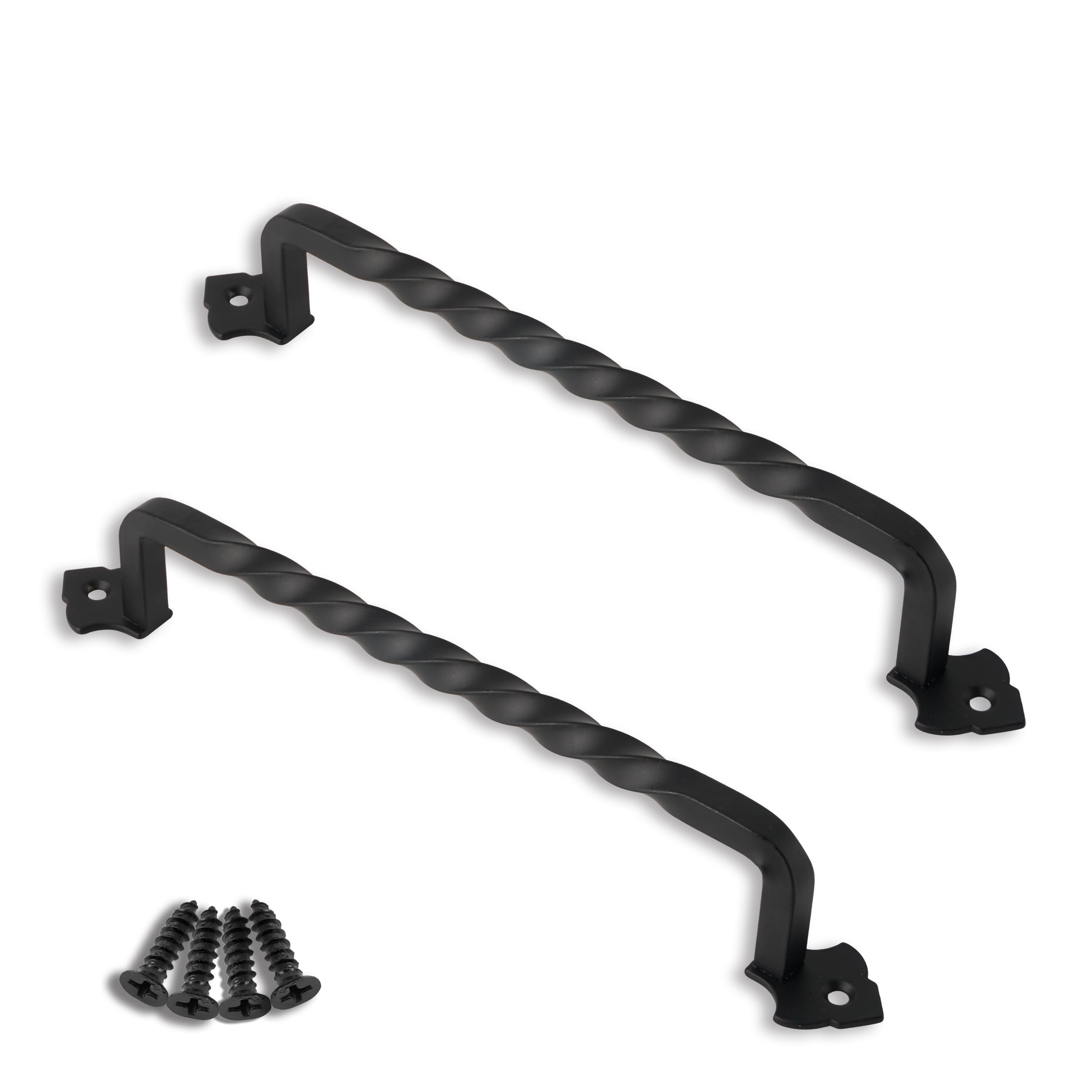 OVOV 2 Pack Barn Door Pull Handle Hardware for Garden Gate 9inch