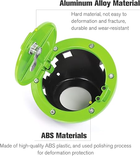 Miniatura 3 de JeCar Llenador de combustible para puerta con cierre de tapa de gasolina, accesorios exteriores para Jeep Wrangler 2007-2018 JK & Unlimited, verde
