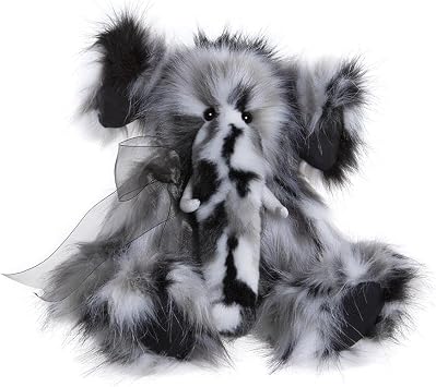 Charlie Bears Everest Elephant Teddy Bear Plush Soft Toy – Collectible, Unique Gift for Teddy Bear Lovers 41Cm Tall Multicoloured Long Fur