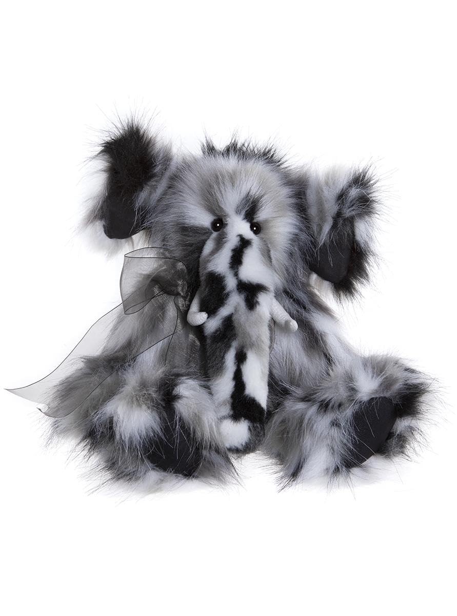 Charlie Bears Everest Elephant Teddy Bear Plush Soft Toy – Collectible, Unique Gift for Teddy Bear Lovers 41Cm Tall Multicoloured Long Fur