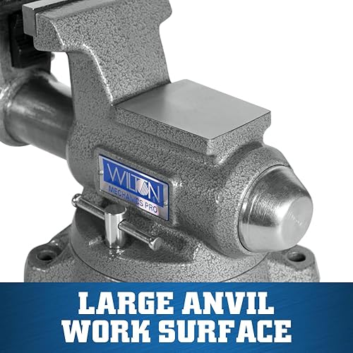 Miniatura 4 de Wilton Mechanics Pro tornillo de banco, ancho de mandíbula de 4-1/2 pulgadas, apertura de mandíbula de 4 pulgadas, garganta de 3-1/2 pulgadas