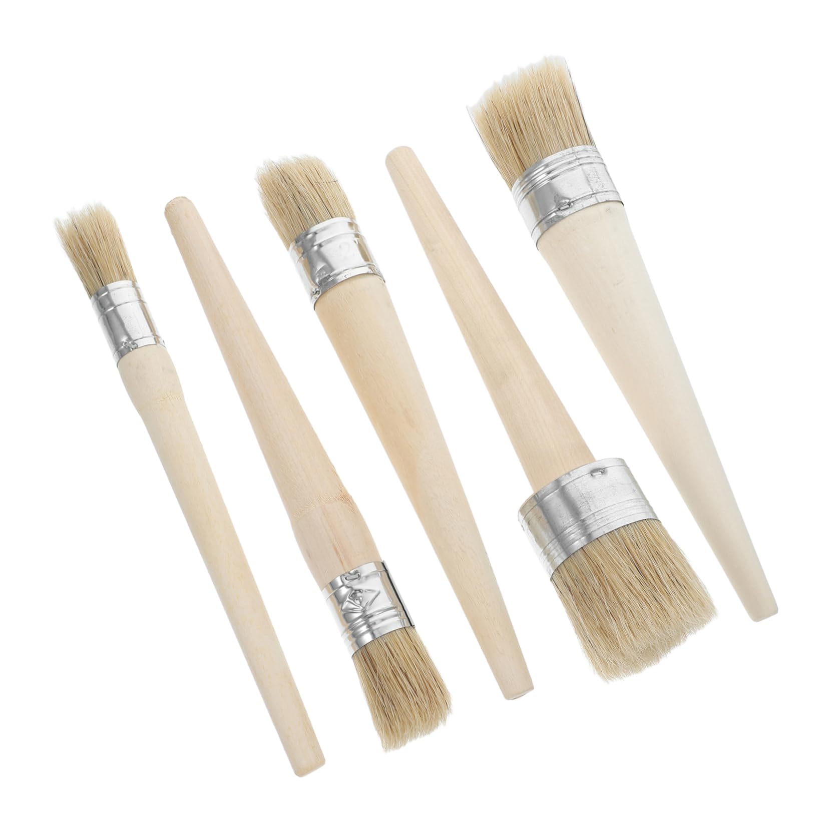 Rundpinsel mit Holzgriff und Borsten für Malerarbeiten