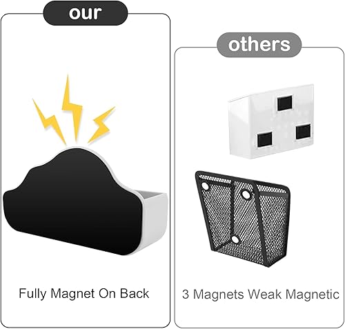 Miniatura 94 de Soporte magnético para bolígrafo, paquete de 2 soportes magnéticos de borrado en seco con compartimentos generosos, marcador de almacenamiento Verde
